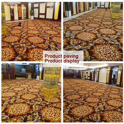 Rectangle 4m Width 100% Nylon Printed Broadloom Cut Pile Hotel Room Carpet Used in Hotel