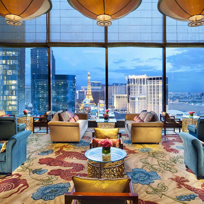 Rectangle 4m Width 100% Nylon Printed Broadloom Cut Pile Hotel Room Carpet Used in Hotel