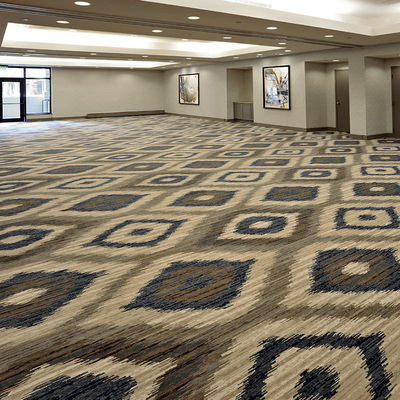 Rectangle 4m Width 100% Nylon Printed Broadloom Cut Pile Hotel Room Carpet Used in Hotel