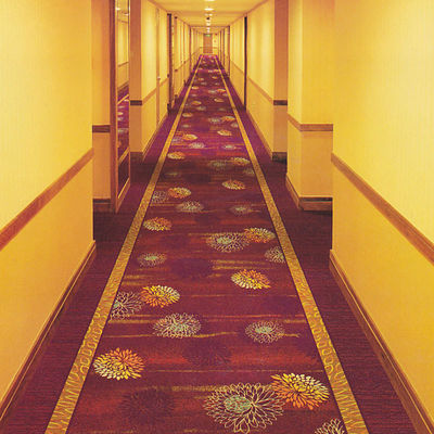Rectangle Hotel Lobby Hall Wool Moquette Machine Tufting Corridor Hallway 3d Carpets