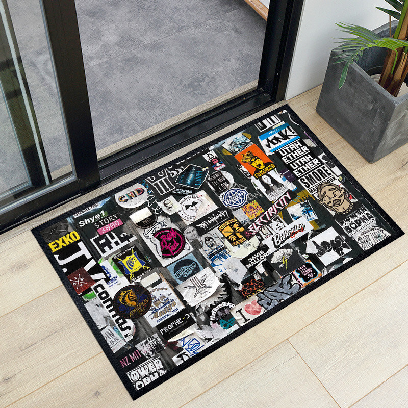 Customizable Logo Door Mat Support Customization and Abstract Pattern for Perfect Fit
