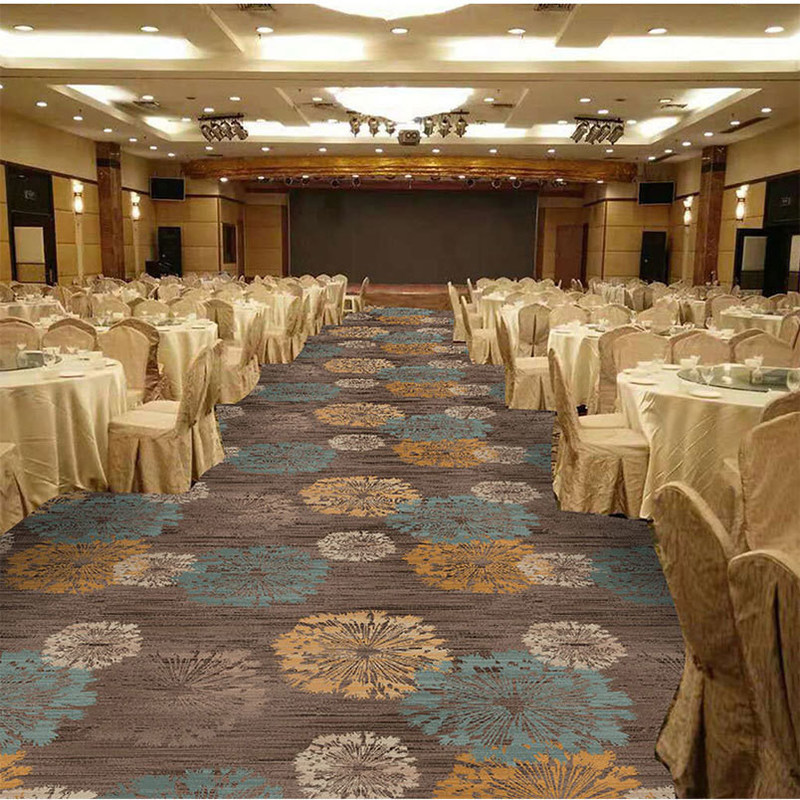 Rectangle Hotel Lobby Hall Wool Moquette Machine Tufting Corridor Hallway 3d Carpets